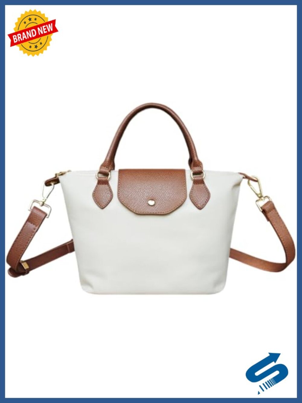 Waterproof Nylon Crossbody Bag with Adjustable Strap